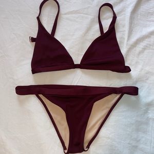 Maroon Pacsun Bikini - size XS